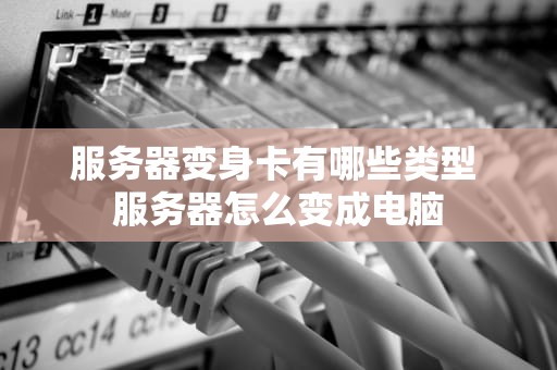 服务器变身卡有哪些类型 服务器怎么变成电脑