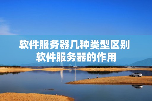 软件服务器几种类型区别 软件服务器的作用