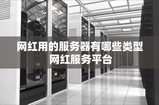 网红用的服务器有哪些类型 网红服务平台