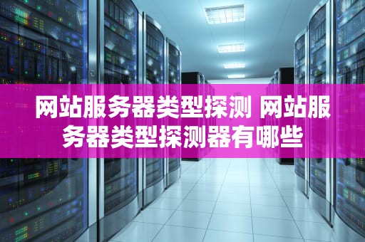 网站服务器类型探测 网站服务器类型探测器有哪些