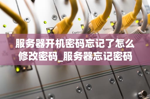 服务器开机密码忘记了怎么修改密码_服务器忘记密码怎么更改密码_服务器开机密码忘记了怎么修改密码