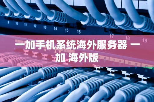 一加手机系统海外服务器 一加 海外版