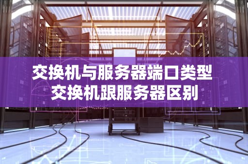 交换机与服务器端口类型 交换机跟服务器区别