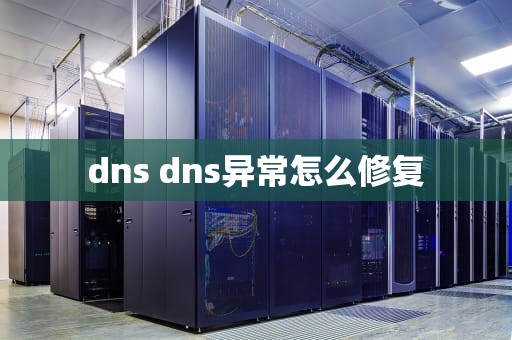 dns dns异常怎么修复
