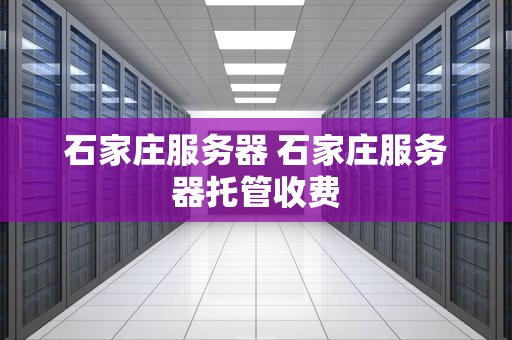 石家庄服务器 石家庄服务器托管收费