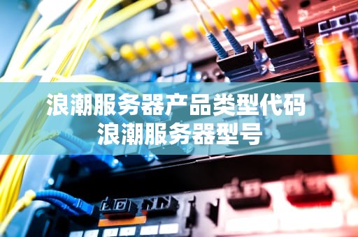 浪潮服务器产品类型代码 浪潮服务器型号