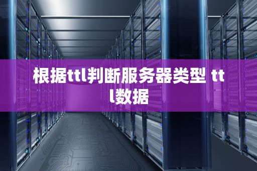 根据ttl判断服务器类型 ttl数据