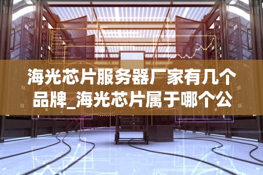 海光芯片服务器厂家有几个品牌_海光芯片属于哪个公司?_海光芯片服务器厂家及其品牌分析