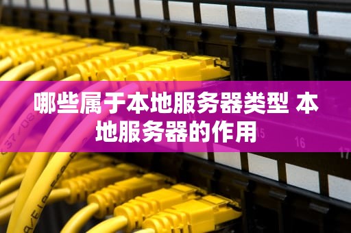 哪些属于本地服务器类型 本地服务器的作用
