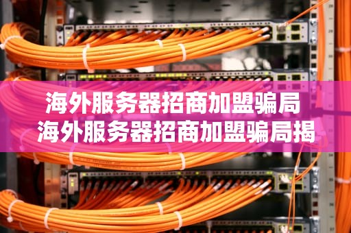 海外服务器招商加盟骗局 海外服务器招商加盟骗局揭秘