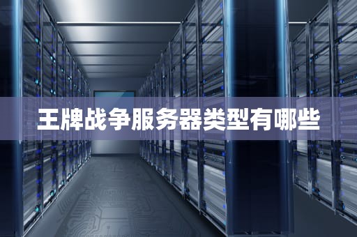 王牌战争服务器类型有哪些