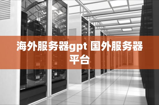 海外服务器gpt 国外服务器平台