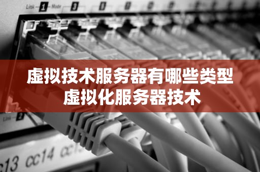 虚拟技术服务器有哪些类型 虚拟化服务器技术