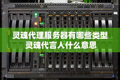 灵魂代理服务器有哪些类型 灵魂代言人什么意思