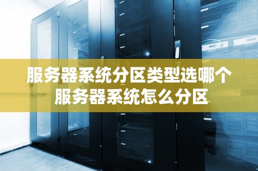 服务器系统分区类型选哪个 服务器系统怎么分区