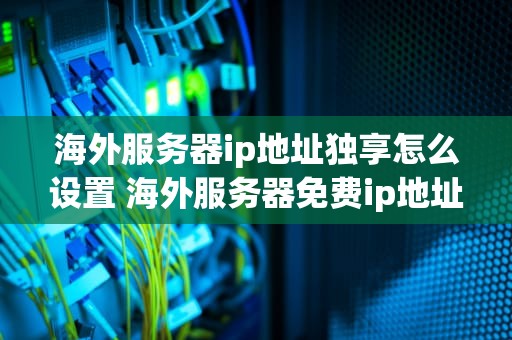 海外服务器ip地址独享怎么设置 海外服务器免费ip地址软件