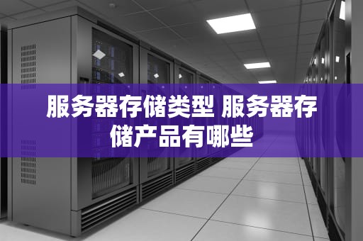 服务器存储类型 服务器存储产品有哪些