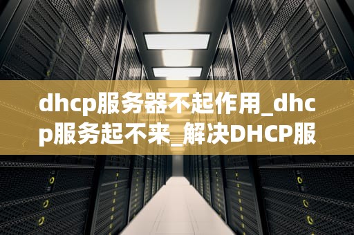 dhcp服务器不起作用_dhcp服务起不来_解决DHCP服务器不起作用的问题