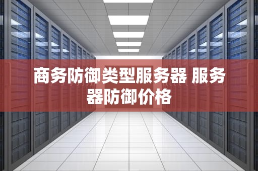 商务防御类型服务器 服务器防御价格