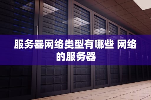 服务器网络类型有哪些 网络的服务器
