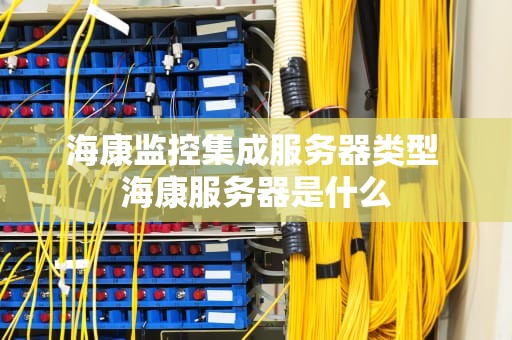 海康监控集成服务器类型 海康服务器是什么