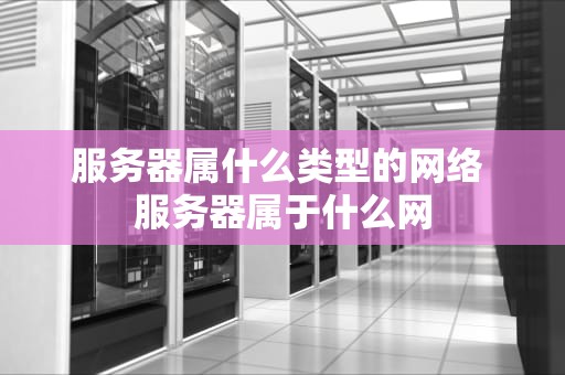 服务器属什么类型的网络 服务器属于什么网