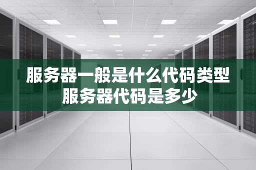 服务器一般是什么代码类型 服务器代码是多少