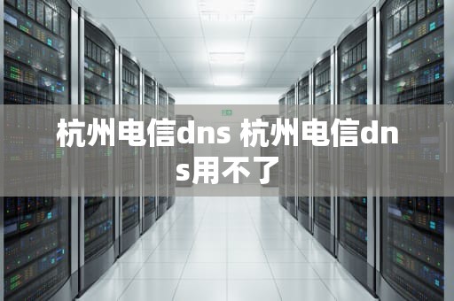 杭州电信dns 杭州电信dns用不了