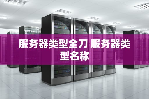 服务器类型全刀 服务器类型名称