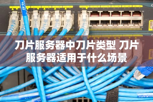 刀片服务器中刀片类型 刀片服务器适用于什么场景