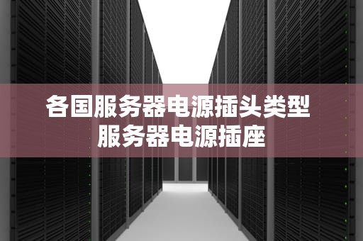 各国服务器电源插头类型 服务器电源插座