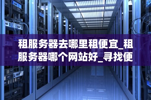租服务器去哪里租便宜_租服务器哪个网站好_寻找便宜的服务器租赁服务：一份全面的指南