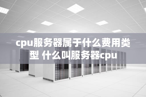 cpu服务器属于什么费用类型 什么叫服务器cpu