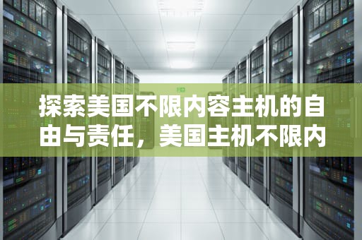 探索美国不限内容主机的自由与责任，美国主机不限内容空间