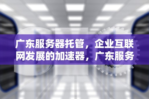 广东服务器托管，企业互联网发展的加速器，广东服务器托管公司排名