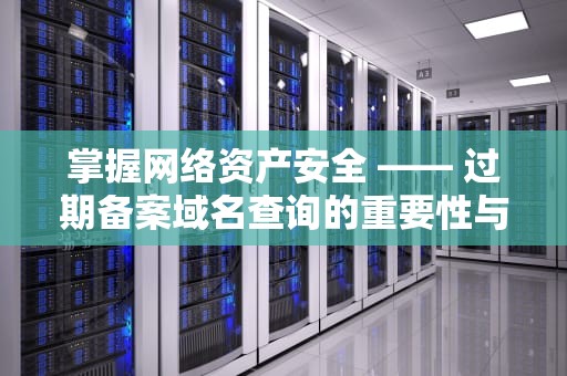 掌握网络资产安全 —— 过期备案域名查询的重要性与实践，过期备案域名查询怎么查