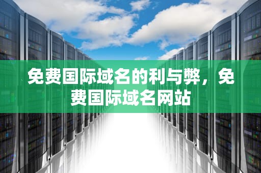 免费国际域名的利与弊，免费国际域名网站