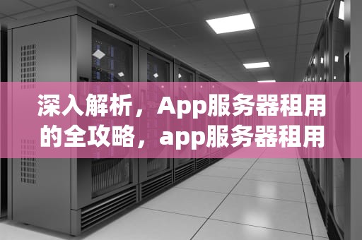 深入解析，App服务器租用的全攻略，app服务器租用多少钱一年