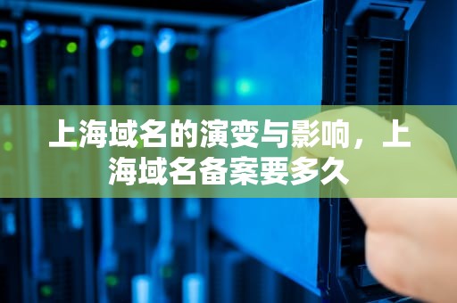 上海域名的演变与影响，上海域名备案要多久