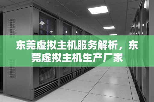 东莞虚拟主机服务解析，东莞虚拟主机生产厂家