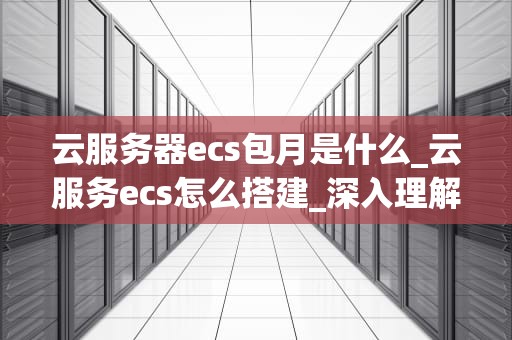 云服务器ecs包月是什么_云服务ecs怎么搭建_深入理解云服务器ECS包月服务