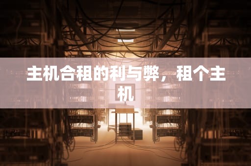 主机合租的利与弊，租个主机