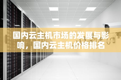 国内云主机市场的发展与影响，国内云主机价格排名
