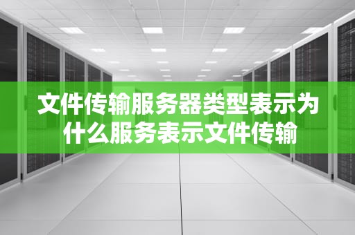文件传输服务器类型表示为 什么服务表示文件传输