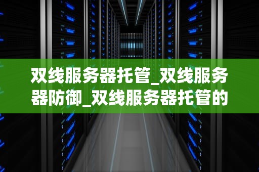 双线服务器托管_双线服务器防御_双线服务器托管的全面解析