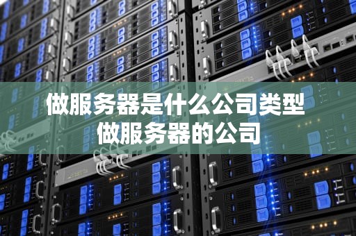 做服务器是什么公司类型 做服务器的公司