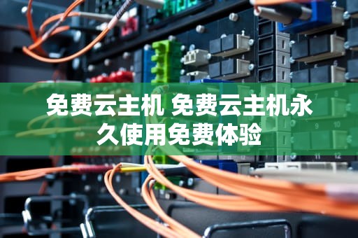 免费云主机 免费云主机永久使用免费体验