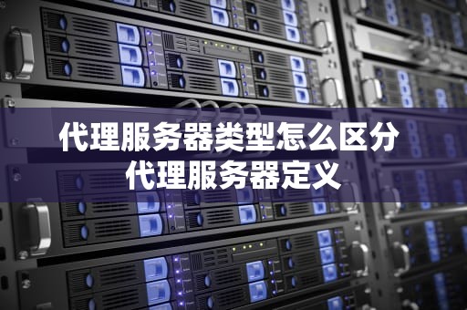 代理服务器类型怎么区分 代理服务器定义