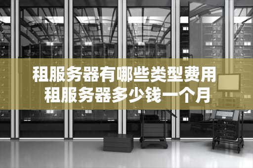 租服务器有哪些类型费用 租服务器多少钱一个月