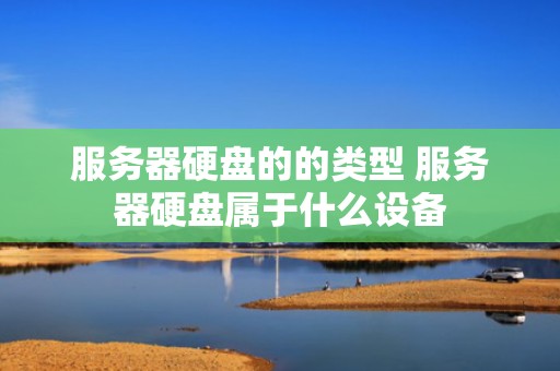 服务器硬盘的的类型 服务器硬盘属于什么设备